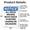 Signmission All Truck Drivers Must Check In OSHA Notice Sign, Aluminum, 10in W x 14in L, 2PK OS-2PACK-NS-A-1014-V-15226 - alternate 2